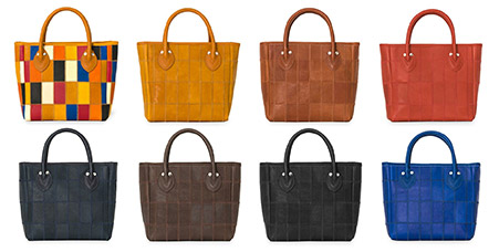 グラブレザーならではの発色の良さを生かしたカラフルな色展開