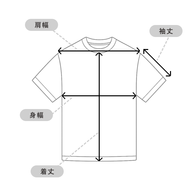 TRION KEBOZ Tシャツ サイズガイド