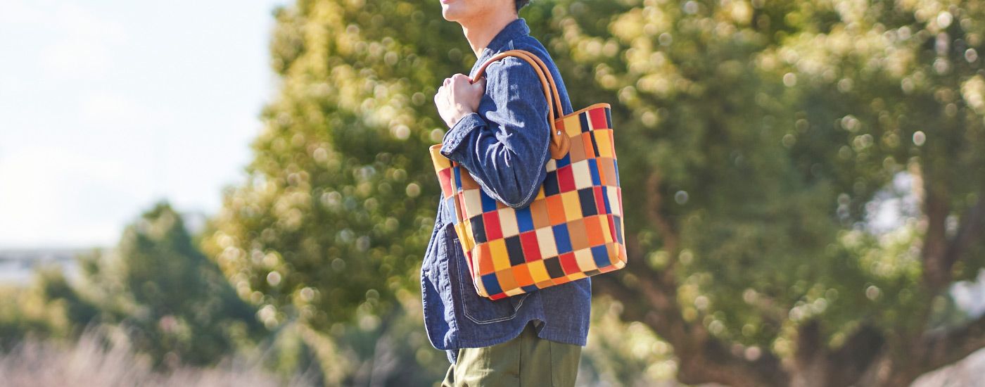 PANEL レザートートバッグ