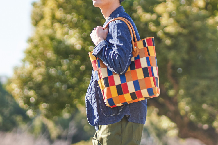 PANEL レザートートバッグ