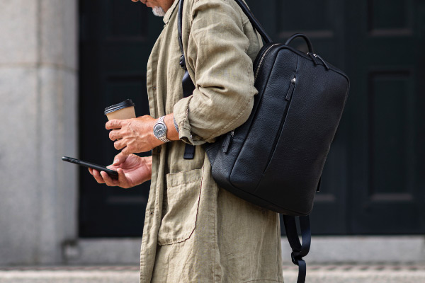 レザーバッグ シボ革