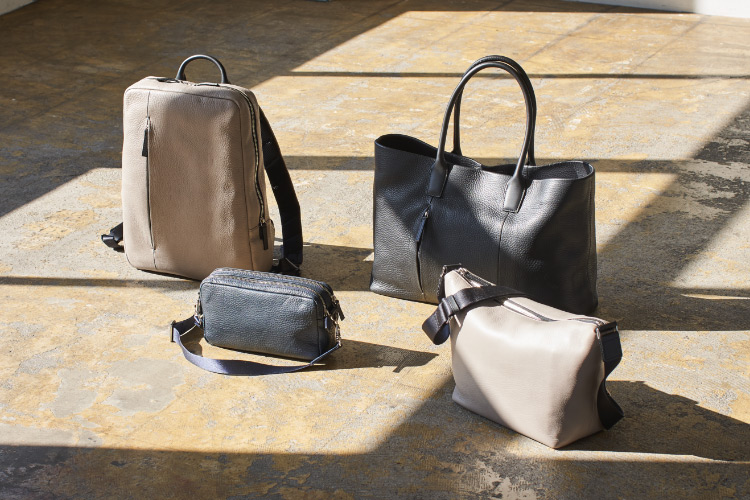 SHIBO レザーバッグ シボ革