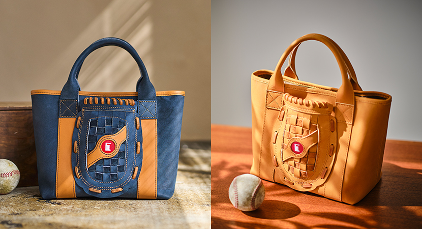 トートバッグ　グローブメーカーならではの、直球のレザートート