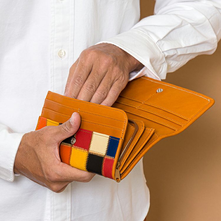 母の日 おすすめプレゼント フラップ式長財布 マルチカラー DPC801M 手持ち 収納