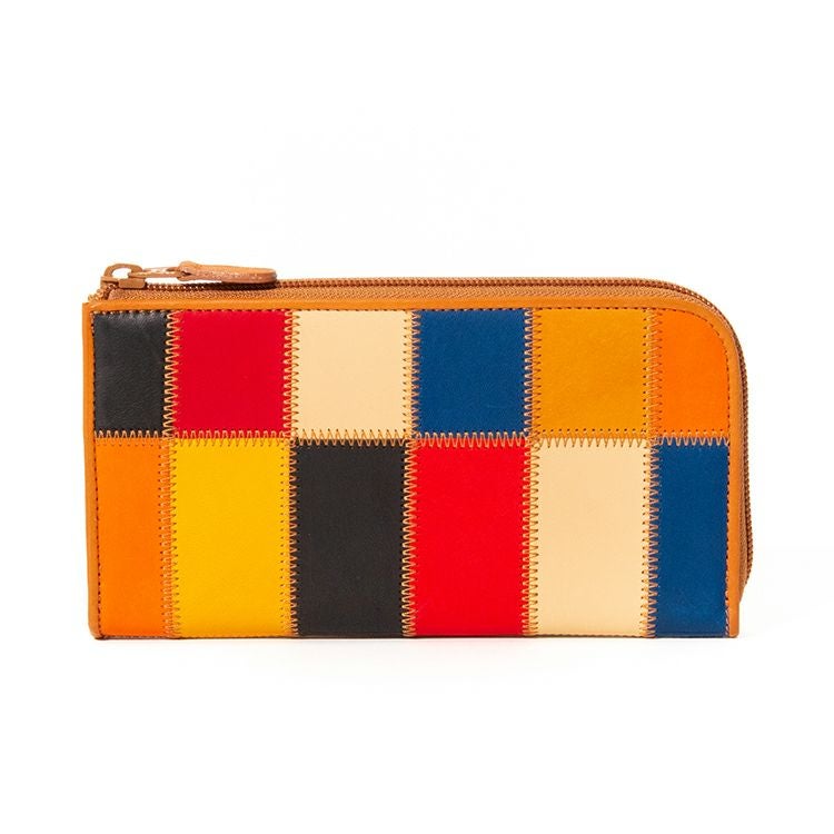 パッチワーク 革財布 トライオン