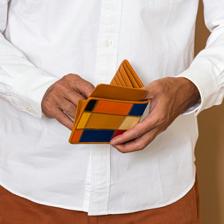 2つ折り財布 マルチカラー