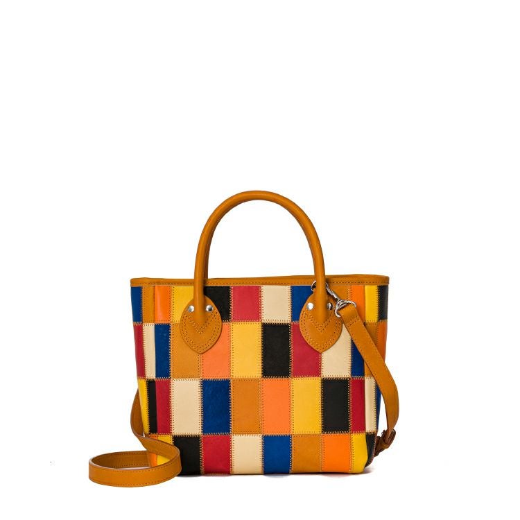 レザートートバッグ 2WAYショルダー マルチカラー