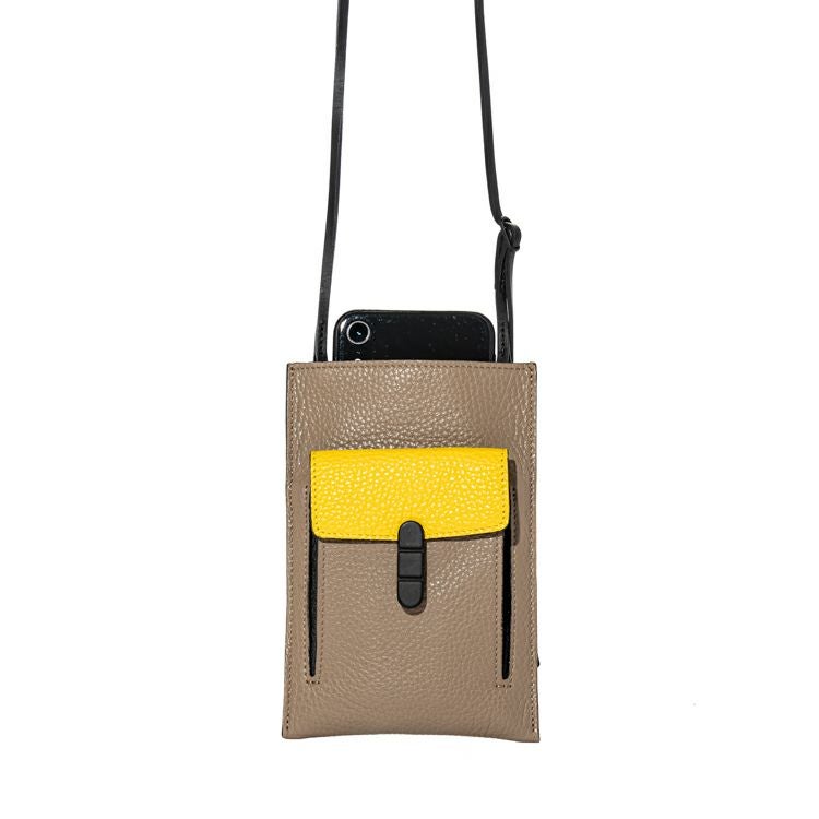 lemon@　サコッシュ見本 マルチサコッシュ バイカラー｜UTILITY_PH_LIMITED｜革・レザーバッグ