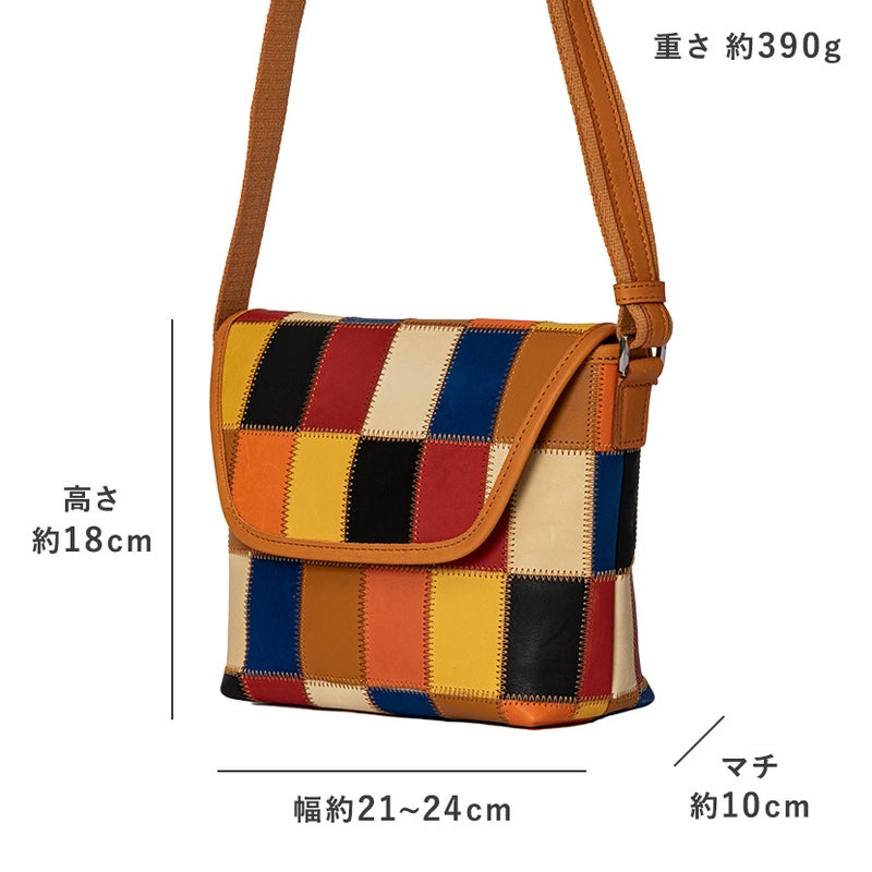 トライオン フラップミニショルダー マルチカラー DPC272M サイズ