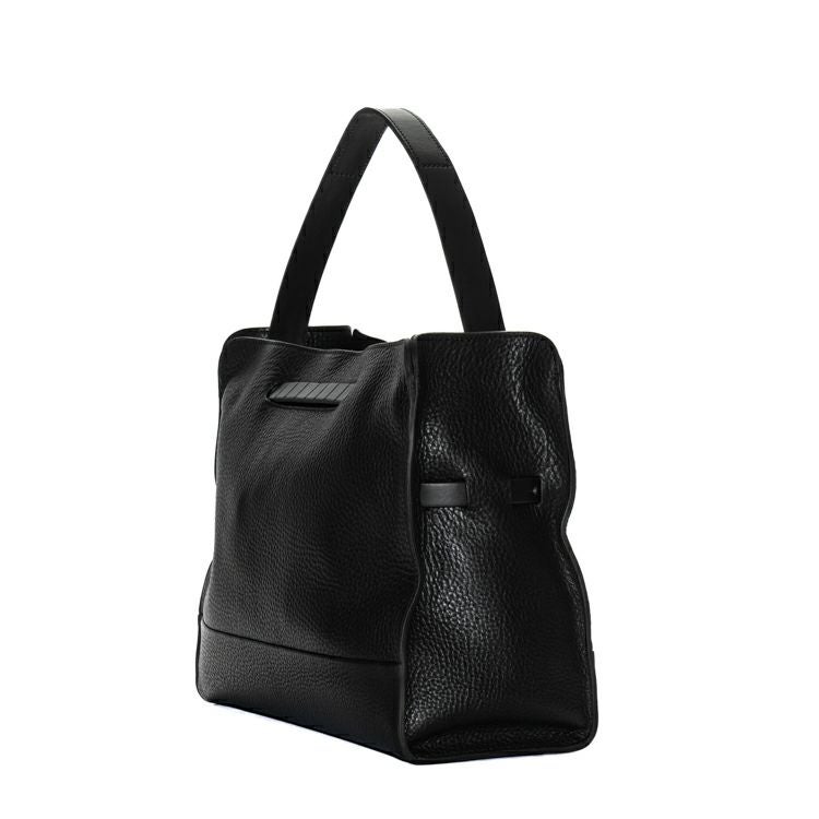 TOMOE ブラックレザー2wayトートバッグ 楽天市場】TOMOE トモエ 2WAYトートバッグ レザー 本革 ブラック シボ