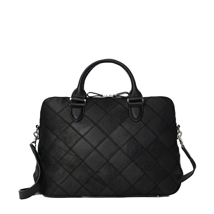 レザートートバッグ 2Wayボストントート(シボ革)